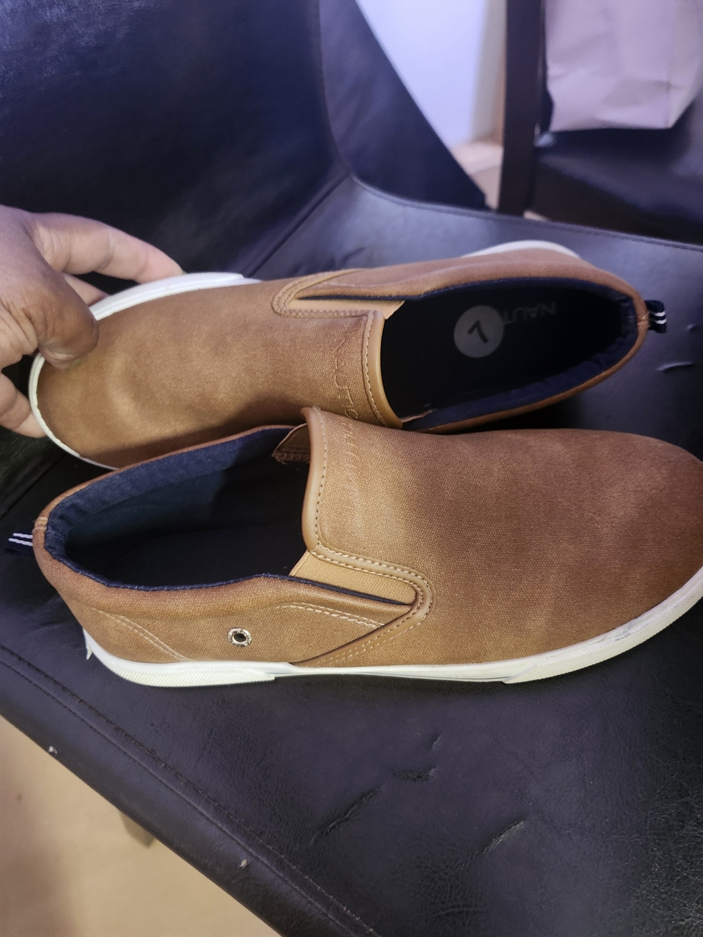 Men's Slip-On Casual Shoes in Brown